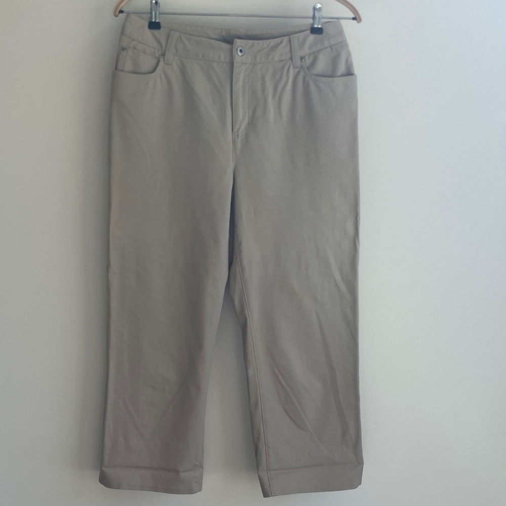 Nordstrom Cropped Tan Pants Women’s Size 12